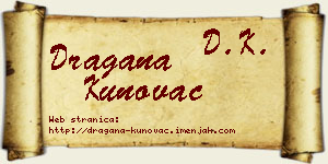 Dragana Kunovac vizit kartica